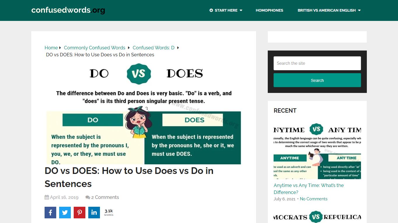 DO vs DOES: How to Use Does vs Do in Sentences - Confused Words